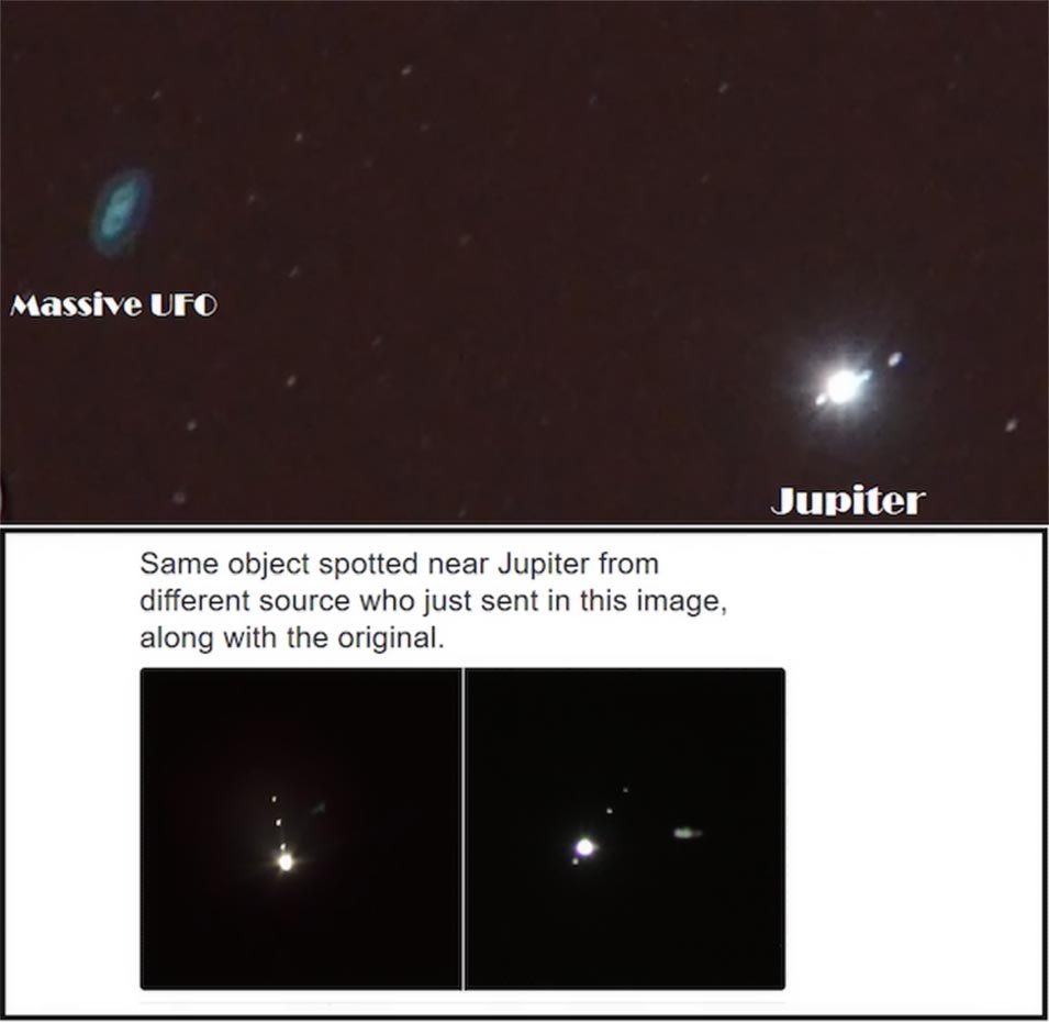 UFO próximo a Jupter - Nave Mãe no sistema solar - outromundo.net